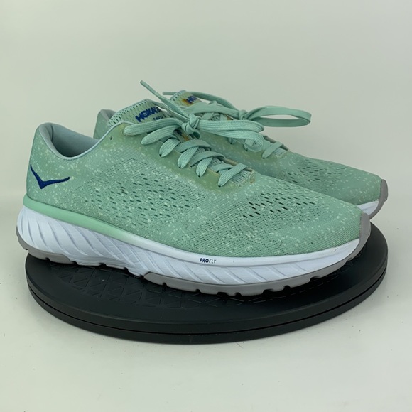 Hoka One One Cavu 2 Green Athletic Running Shoes 1099724 LSBL Women's Size 9.5 - Picture 3 of 13